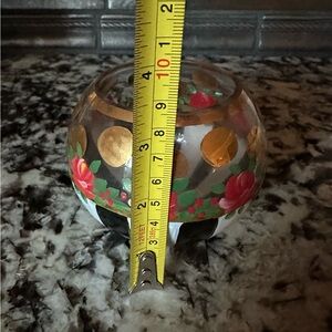 MacKenzie Childs Heirloom Glass Globe Vase